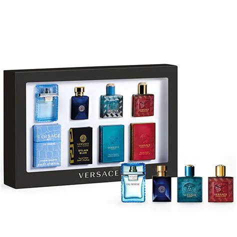 versace mini perfume set for him|versace mini aftershave set.